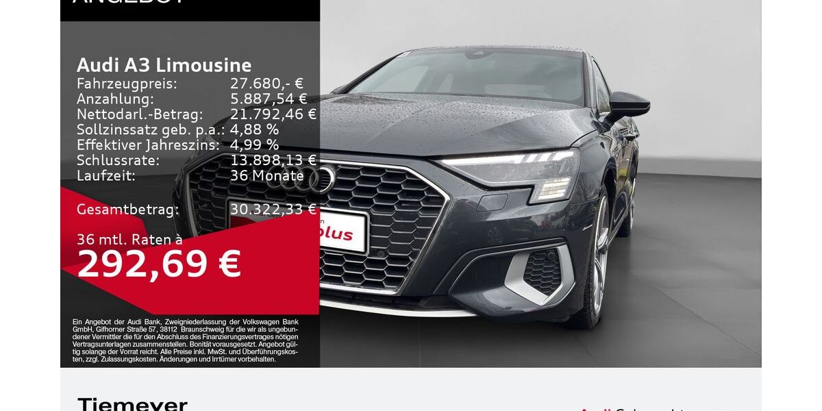 Audi A3 34.279 km 26.780 &euro; Dorsten 46284