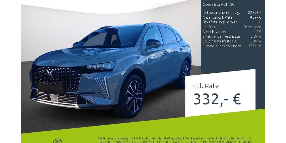 DS Automobiles DS7 (Crossback) 41.618 km 31.989 &euro; Dülmen 48249