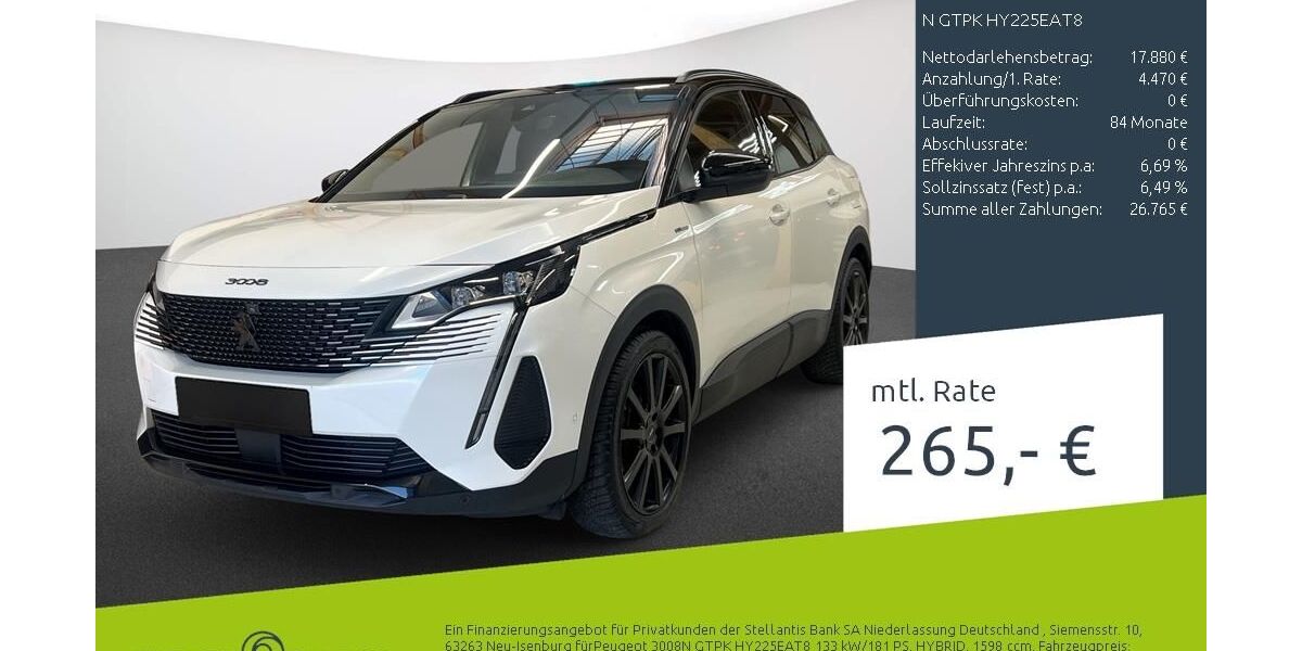 Peugeot 3008 54.859 km 22.350 &euro; Dülmen 48249