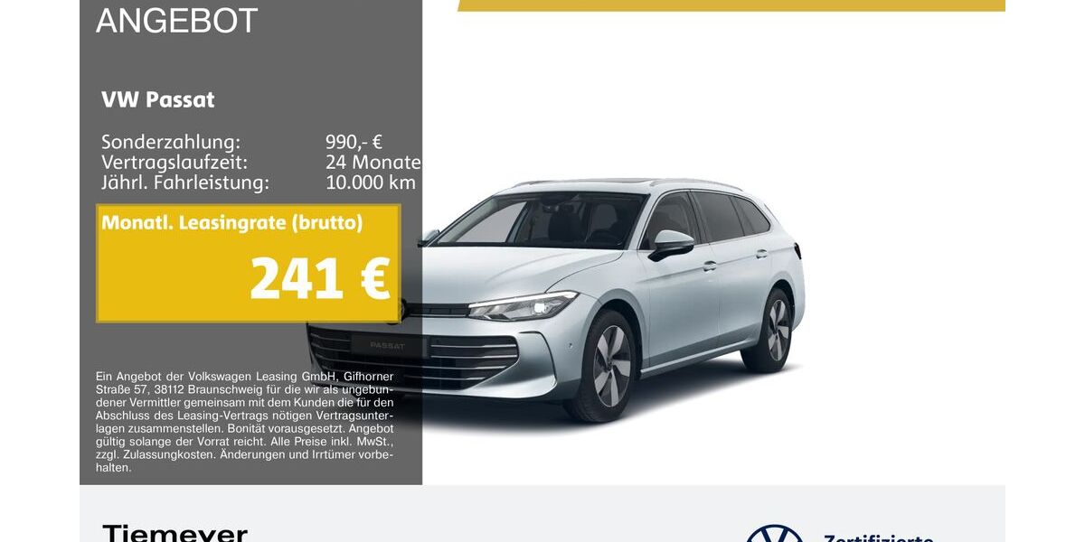 VW Passat 10.015 km 33.480 &euro; Bochum 44892