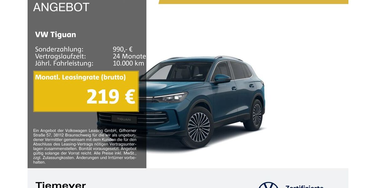VW Tiguan 8.134 km 35.970 &euro; Bochum 44892