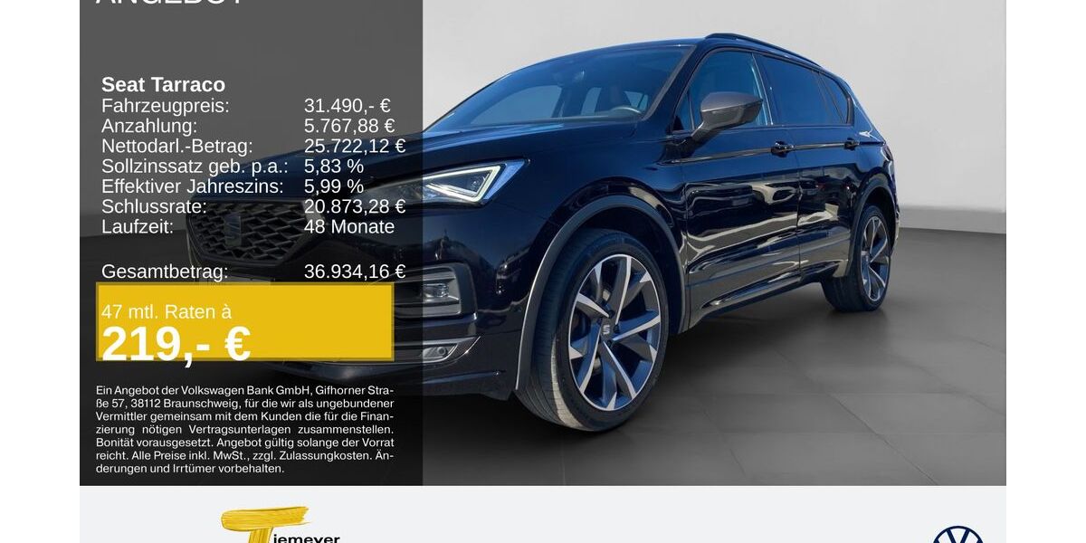 Seat Tarraco 127.701 km 30.390 &euro; Bochum 44892
