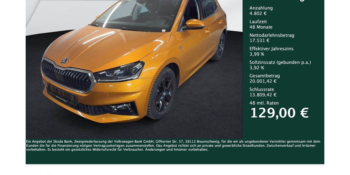 Skoda Fabia 4.059 km 22.333 &euro; Dortmund 44269