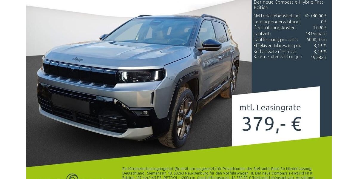 Jeep Compass 5.000 km 41.530 &euro; Borken 46325