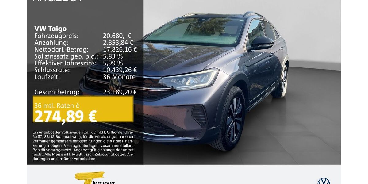 VW Taigo 7.812 km 18.980 &euro; Recklinghausen 45663