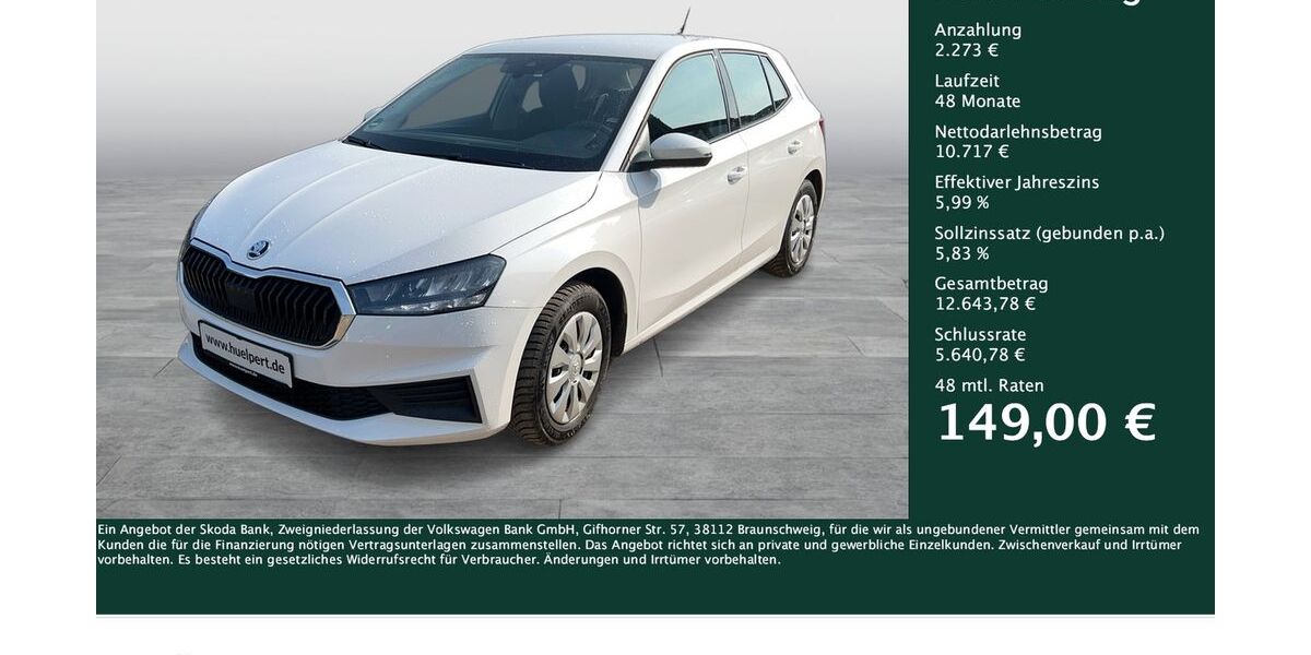 Skoda Fabia 91.027 km 12.580 &euro; Dortmund 44269