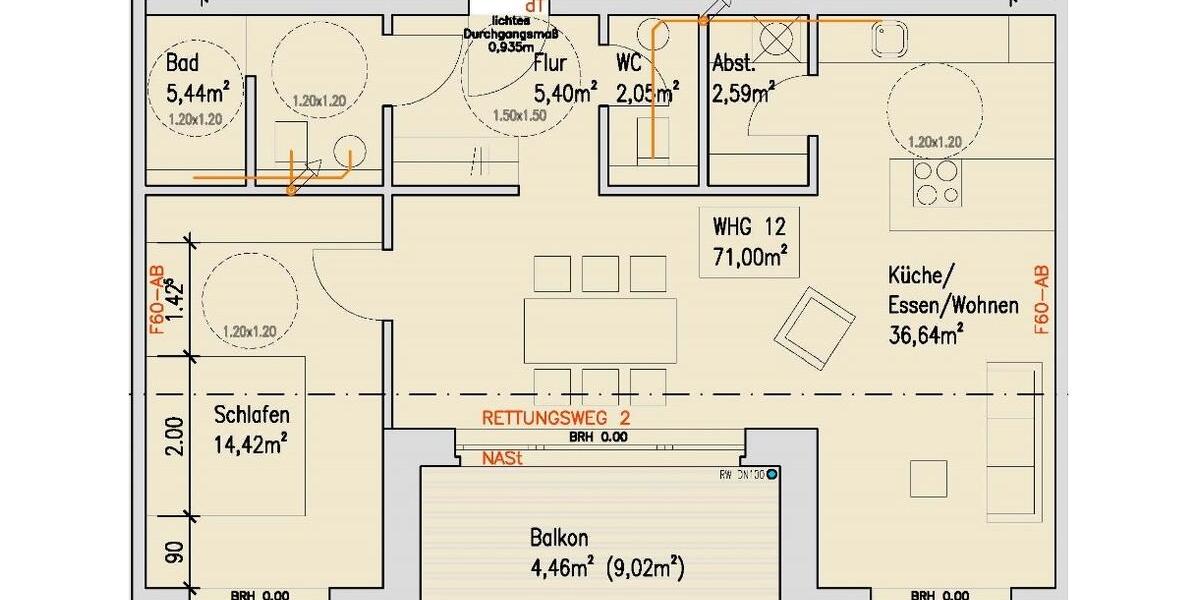 Etagenwohnung Borken - 2 Zimmer, 71 m&sup2;, 925&euro; | Angebot:26252929