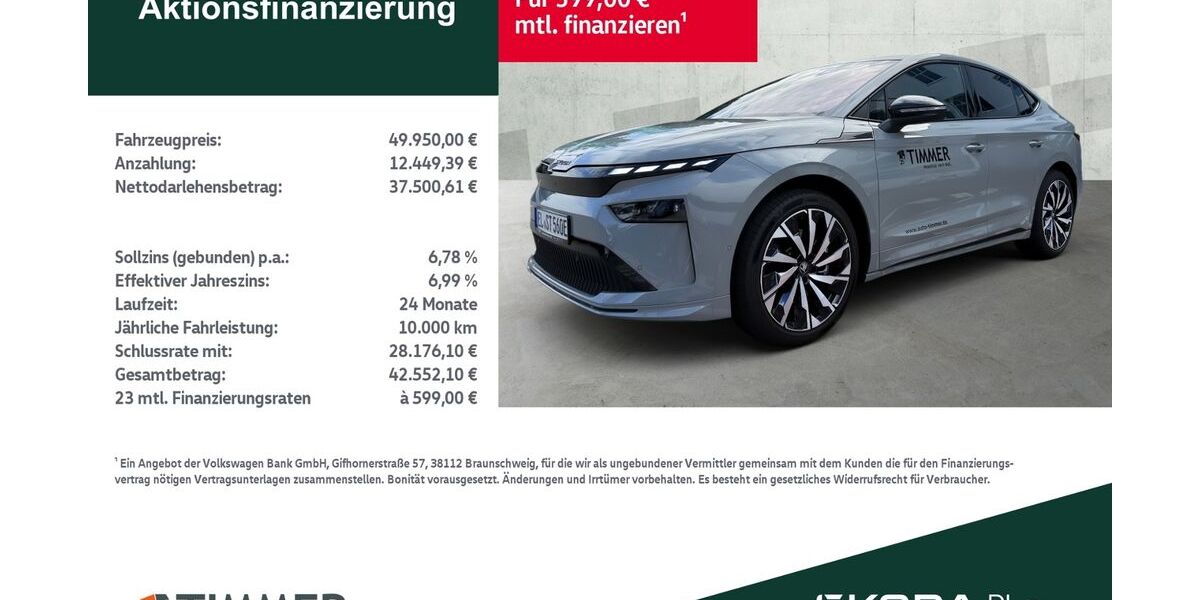 Skoda Enyaq 22.999 km 48.880 &euro; Borken 46325