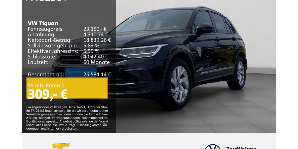VW Tiguan 80.036 km 22.860 &euro; Herne 44653