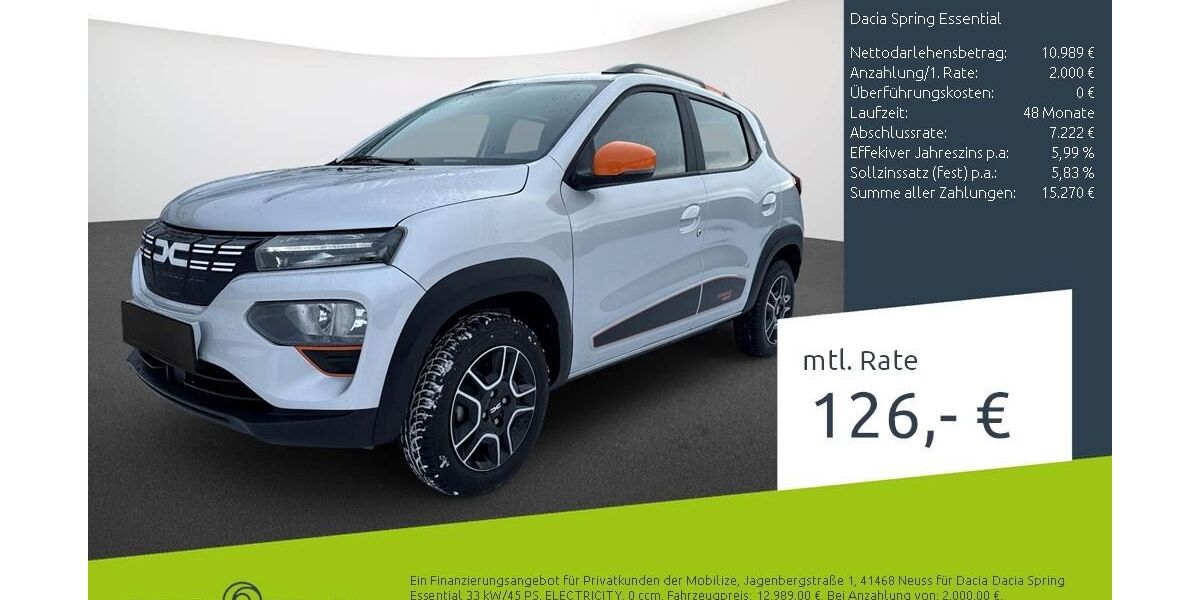 Dacia Spring 21.817 km 12.289 &euro; Borken 46325