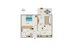 Etagenwohnung Lünen Brambauer - 2 Zimmer, 49 m&sup2;, 578&euro; | Angebot:26554676
