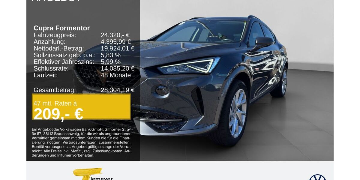 Cupra Formentor 37.063 km 23.790 &euro; Oberhausen 46047